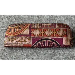 Mid Century Mod Eyeglass Case From England Geometric Retro True Vintage